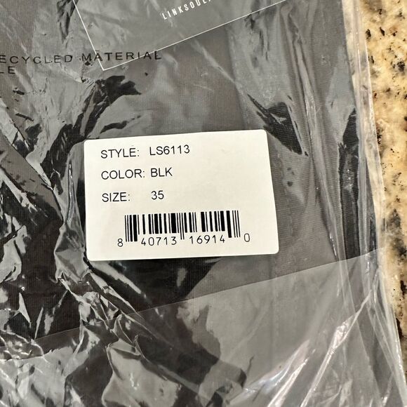 NWT LinkSoul Men’s Boardwalker Golf Short Hybrid Swim Land & Sea Black Size 35 - Picture 3 of 6